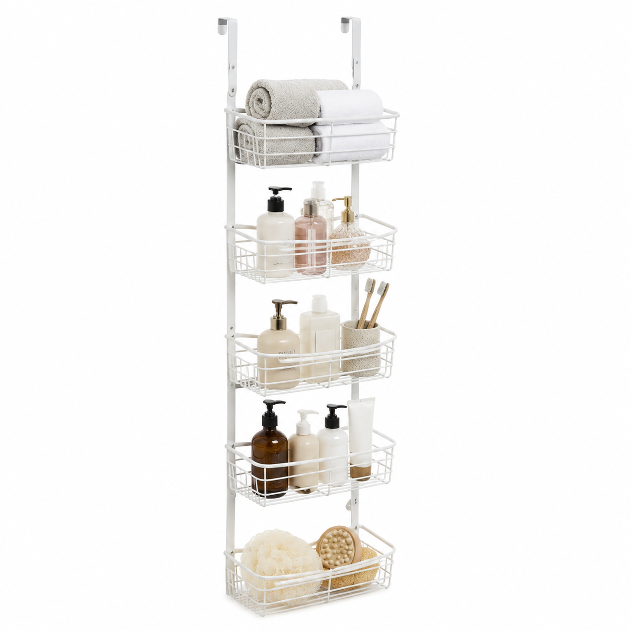 Over-the-Door Bathroom Organiser Rack