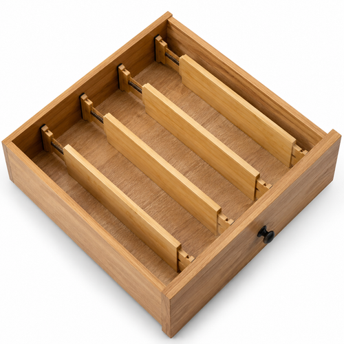 Adjustable Bamboo Drawer Dividers