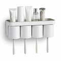 Wall-Mounted Toothbrush & Toiletry Holder