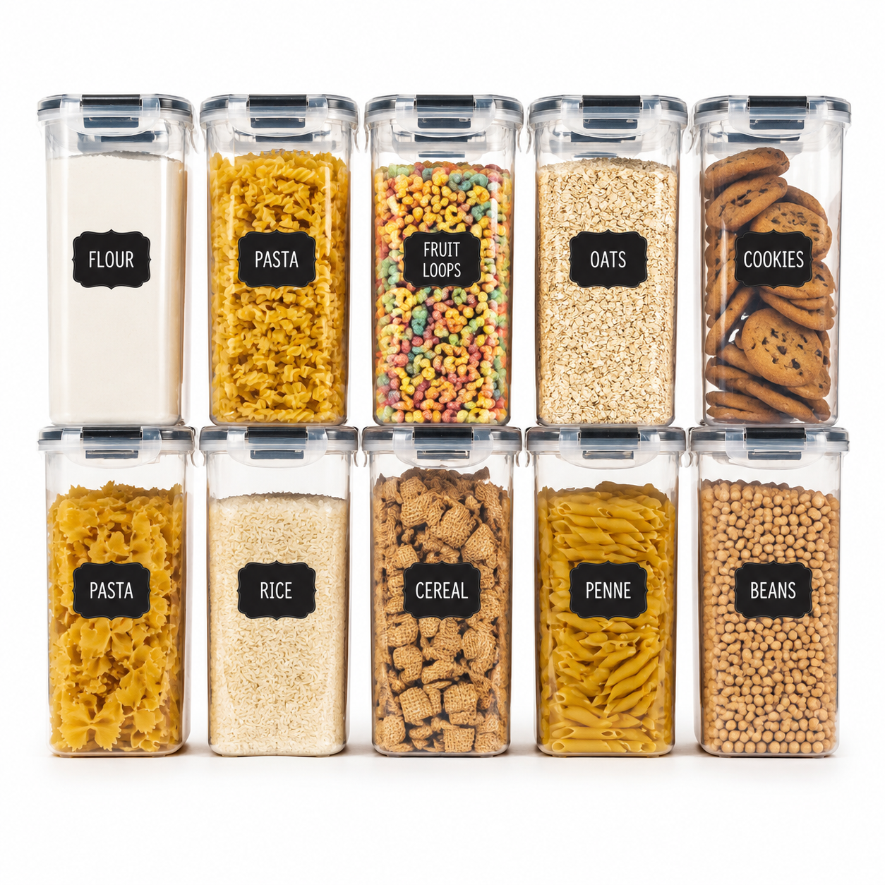 Stackable Pantry Storage Containers