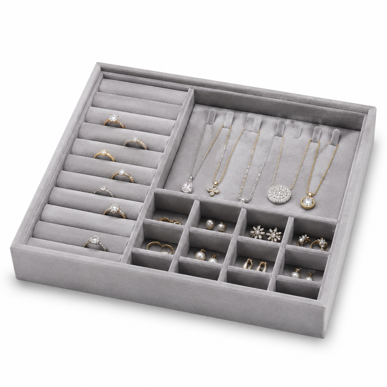Velvet Jewellery Drawer Insert