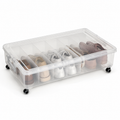 Expandable Under-Bed Shoe Storage Box