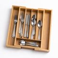 Expandable Bamboo Cutlery Tray